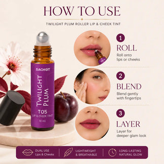 Twilight Plum Roller Lip & Cheek Tint T05 | SACHET Pakistan