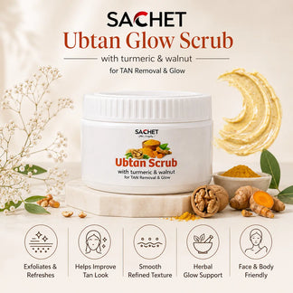 Ubtan Glow Scrub – Natural Brightening Exfoliator in Pakistan