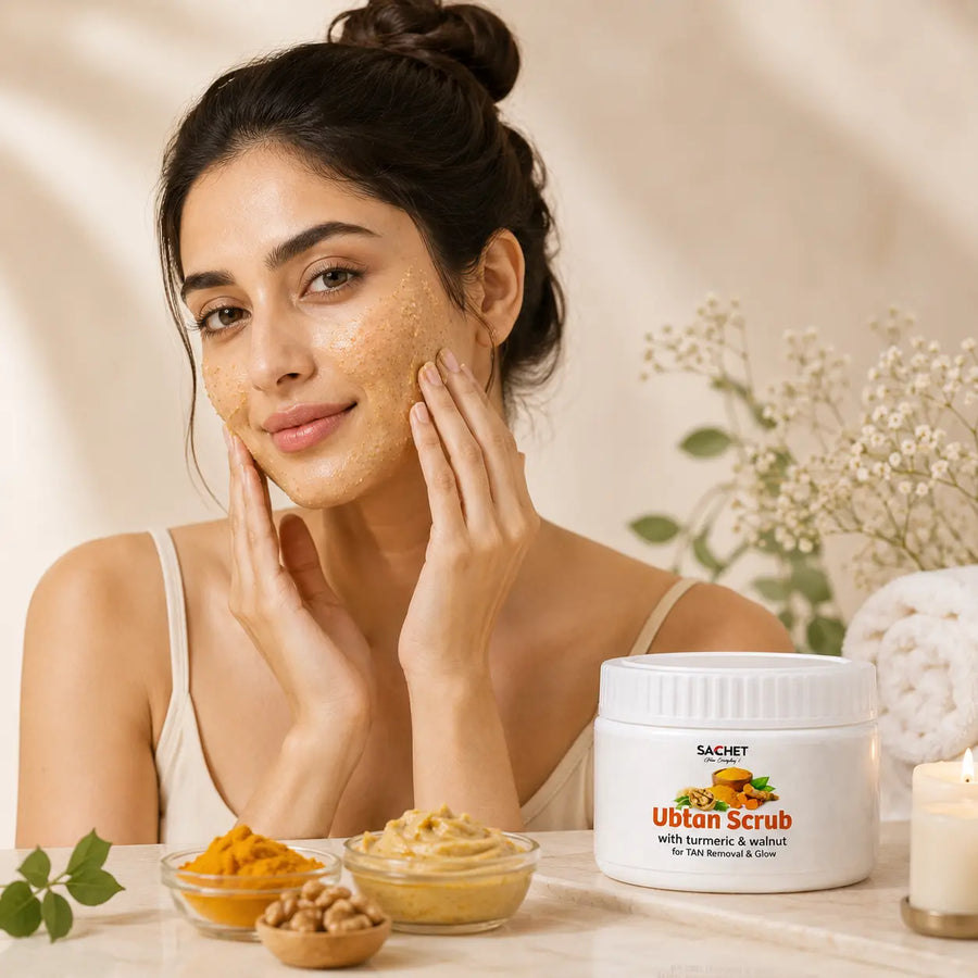 Ubtan Glow Scrub – Natural Brightening Exfoliator in Pakistan