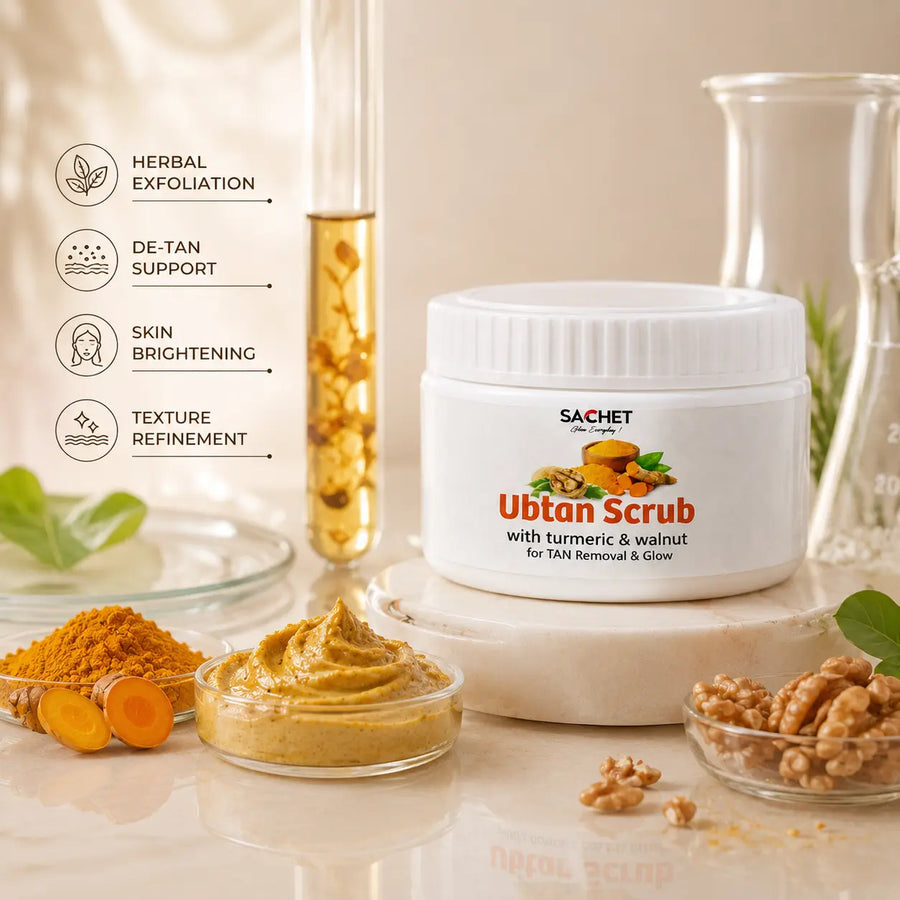Ubtan Glow Scrub – Natural Brightening Exfoliator in Pakistan