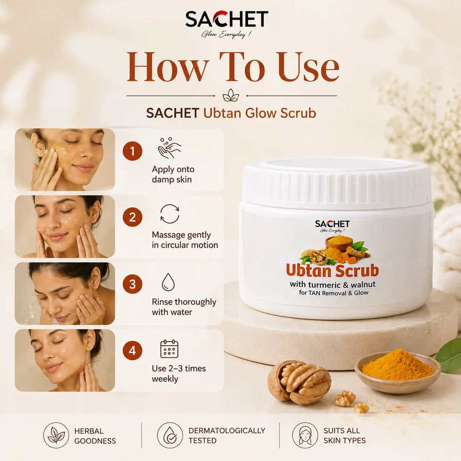Ubtan Face & Body Scrub in Pakistan – Exfoliant for Glowing Skin