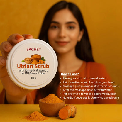 Ubtan Face & Body Scrub | sachetcare.com