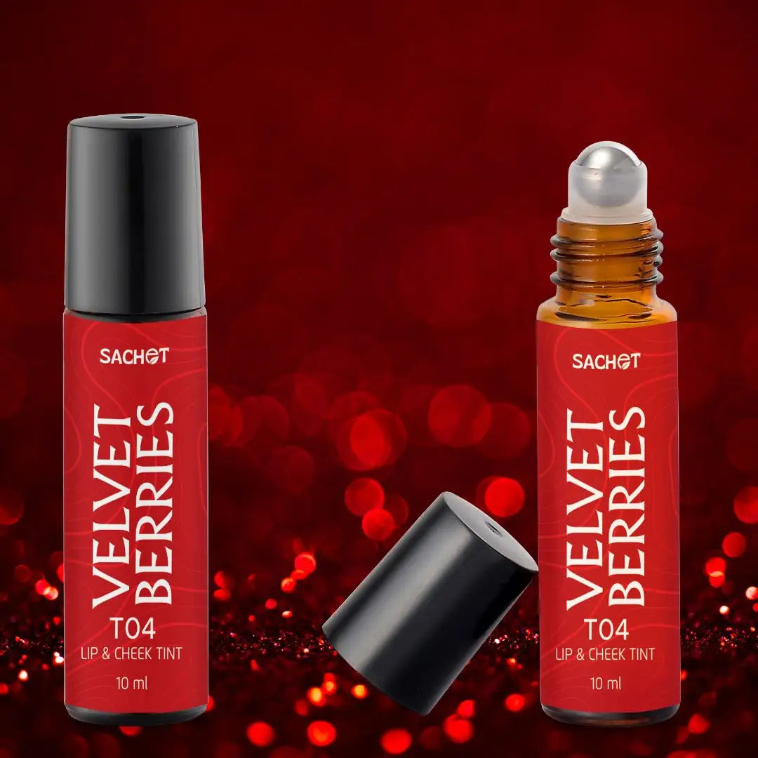 Velvet Berries Roller Lip and Cheek Tint - T04 | sachetcare.com