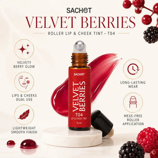Velvet Berries Roller Lip & Cheek Tint T04 | SACHET Pakistan