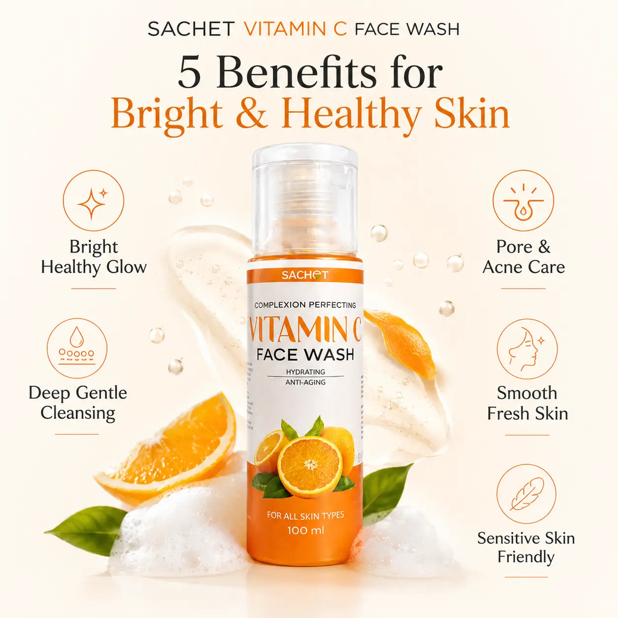SACHET Vitamin C Face Wash