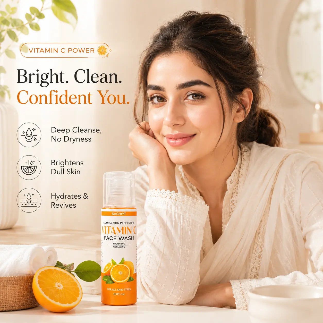 SACHET Vitamin C Face Wash
