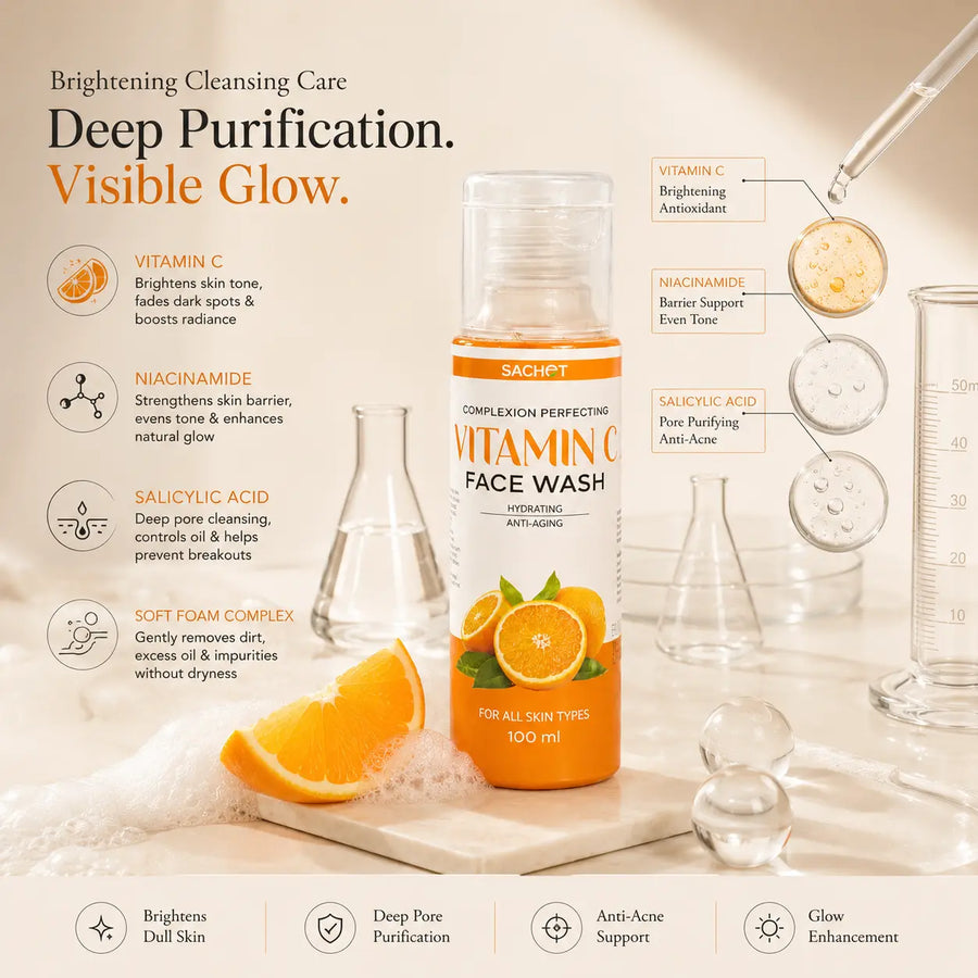 Vitamin C Face Wash | sachetcare.com