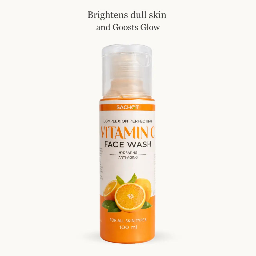 SACHET Vitamin C Face Wash for glowing skin in Pakistan