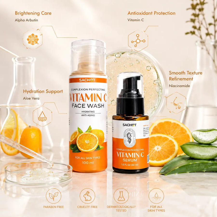 Vitamin C Serum & Face Wash | sachetcare.com