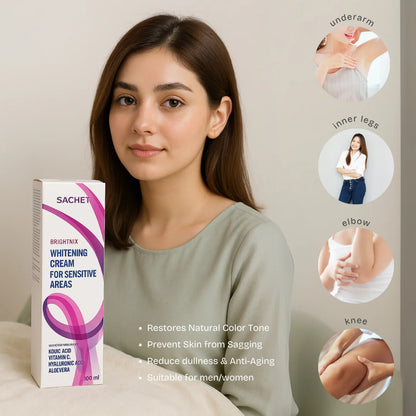 Whitening Cream for Sensitive Areas - 100ml | sachetcare.com