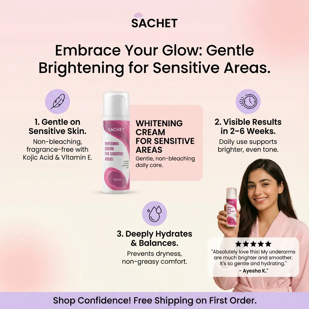 Underarm & Private Parts Whitening Cream (100ml) in Pakistan | SACHET