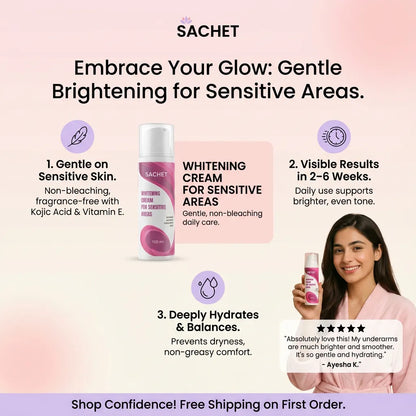 Underarm & Private Parts Whitening Cream (100ml) in Pakistan | SACHET