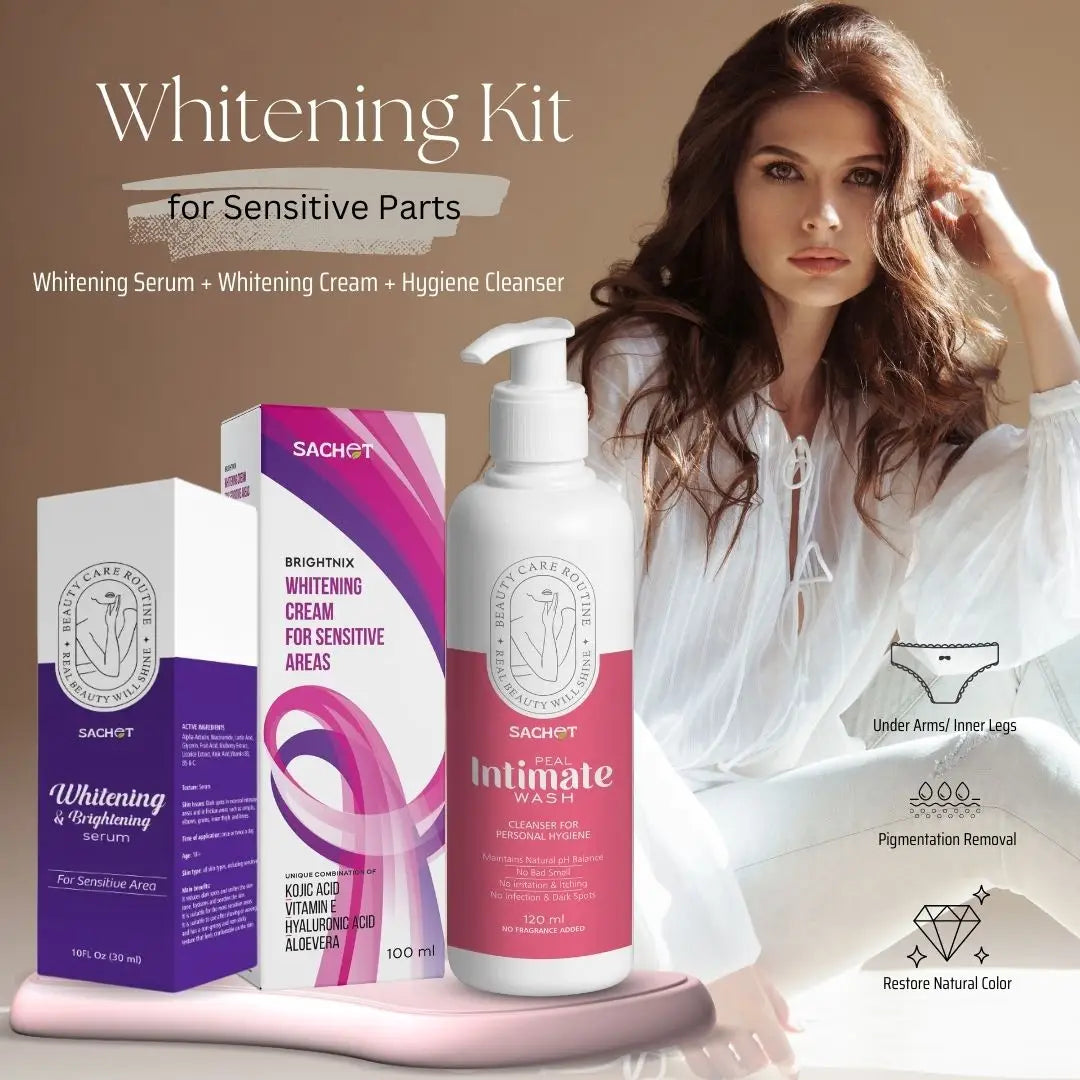 Whitening Kit for Sensitive Areas - Reveal Radiant, Even-Toned Skin | sachetcare.com