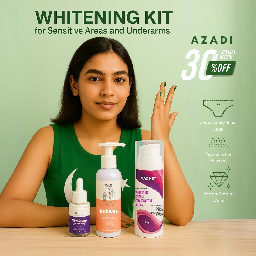 Whitening Kit for Sensitive Areas - Reveal Radiant, Even-Toned Skin | sachetcare.com