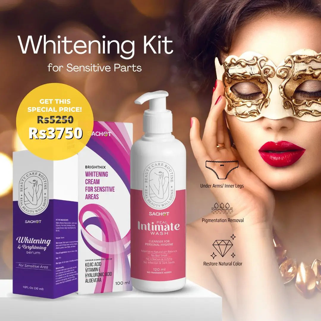 Whitening Kit for Sensitive Areas - Reveal Radiant, Even-Toned Skin | sachetcare.com