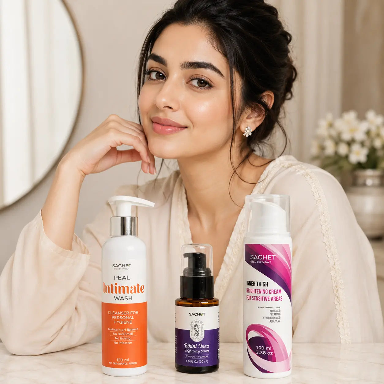 Underarm Brightening Kit for post shaving and waxing care