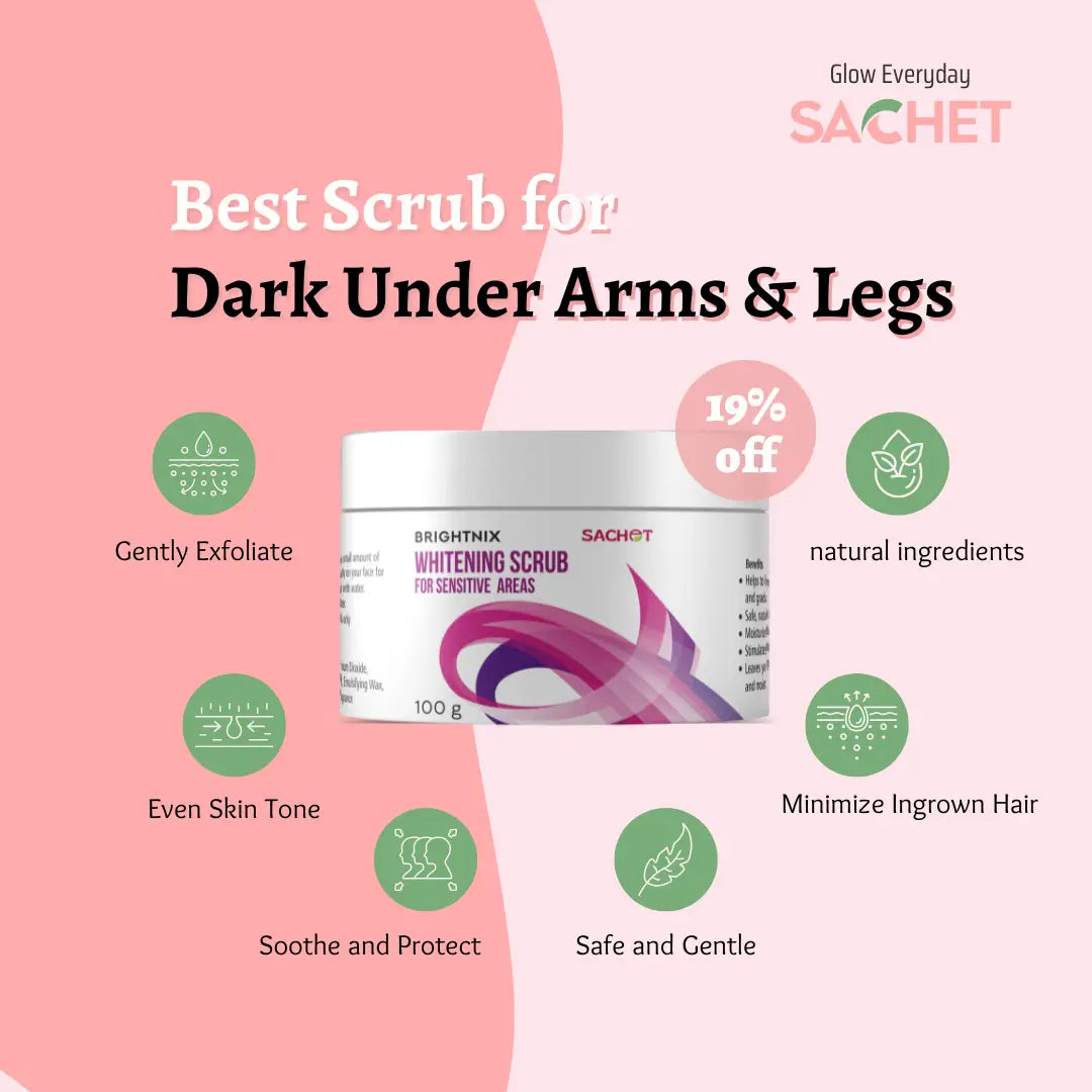 Whitening Scrub for Under Arms & Sensitive Areas | sachetcare.com