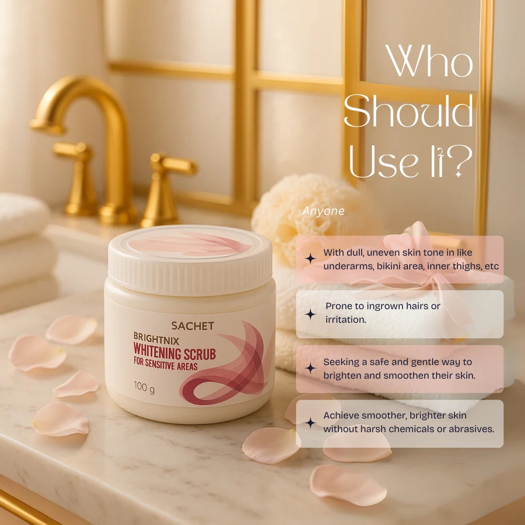 Whitening Scrub for Under Arms & Sensitive Areas | sachetcare.com