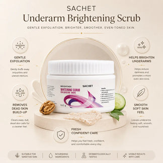 Whitening Scrub for Under Arms & Sensitive Areas | sachetcare.com
