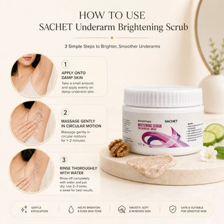 Whitening Scrub for Under Arms & Sensitive Areas | sachetcare.com