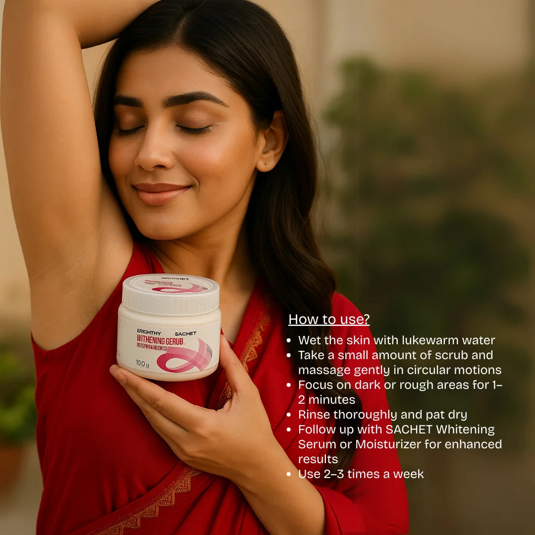 Whitening Scrub for Under Arms & Sensitive Areas | sachetcare.com