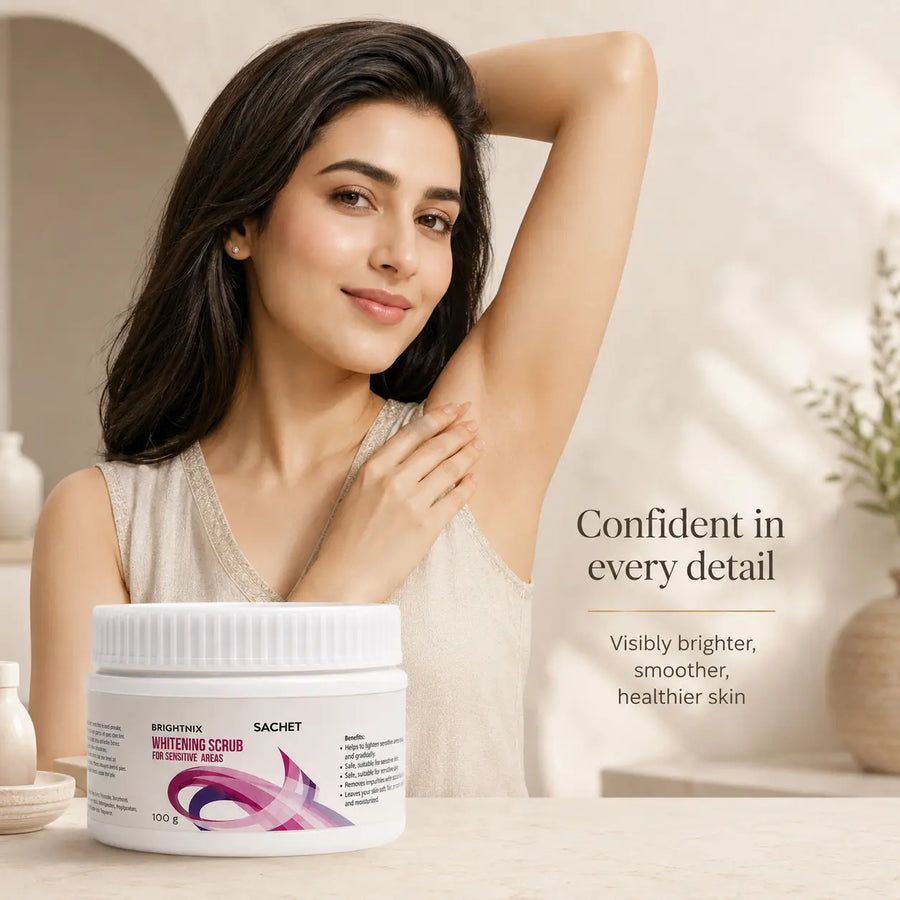 Whitening Scrub for Under Arms & Sensitive Areas | sachetcare.com