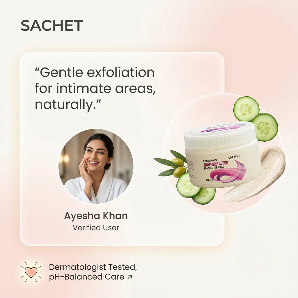 Underarm & Sensitive Area Whitening Scrub in Pakistan | SACHET