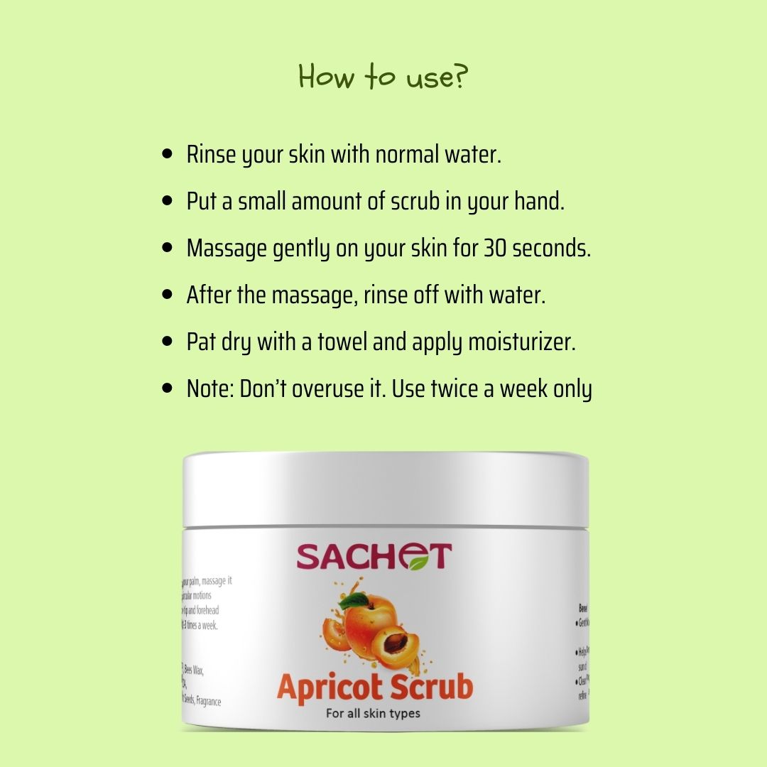 Apricot Scrub for Soft Glow Skin | sachetcare.com