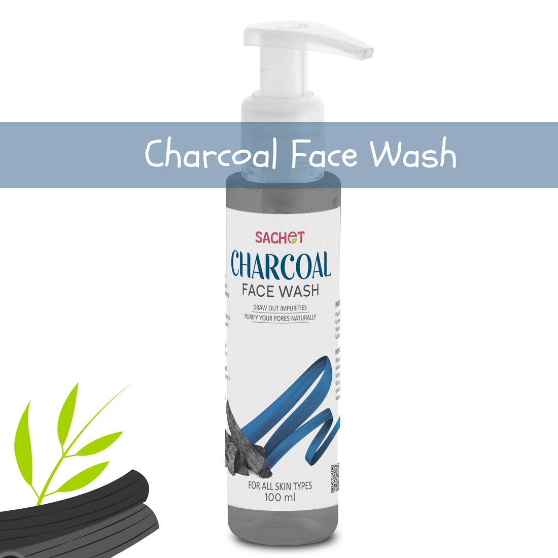 Activated Charcoal Pore Minimizing Face Wash | sachetcare.com