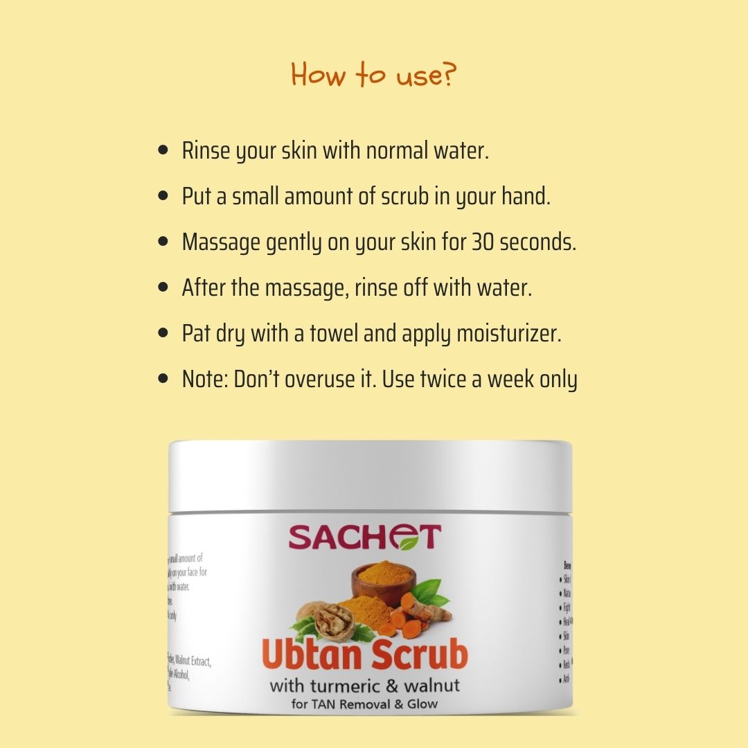 Ubtan Face & Body Scrub | sachetcare.com